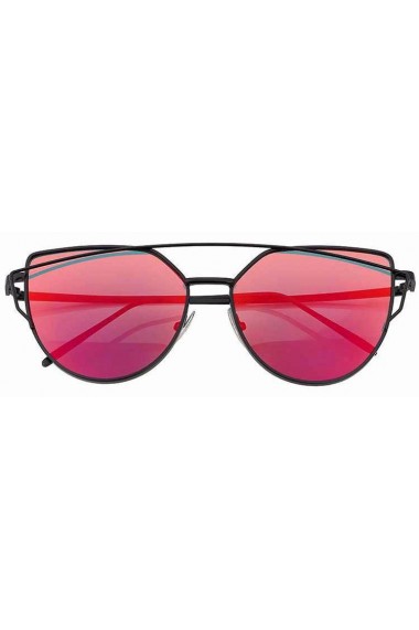 Ochelari de soare Ochi de Pisica Cat eye Oglinda Rosu reflexii - Negru