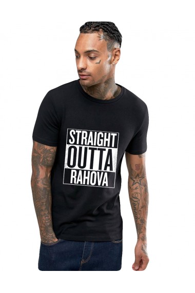 Tricou negru barbati - Straight Outta Rahova