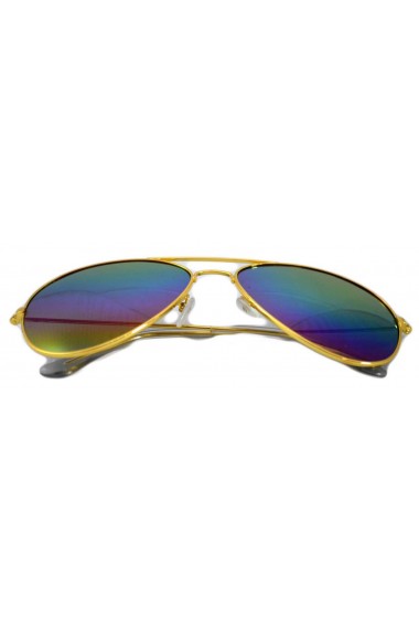 Ochelari de soare Aviator - 3 nuante cu reflexii - Gold`