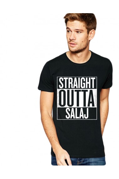 Tricou negru barbati - Straight Outta Salaj