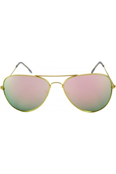 Ochelari de soare Aviator Roz Oglinda - Auriu