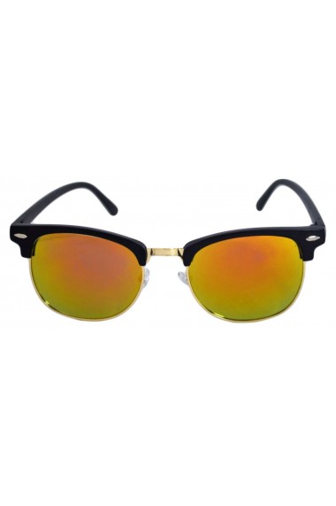 Ochelari de soare Clubmaster Retro II Portocaliu cu reflexii - Auriu`