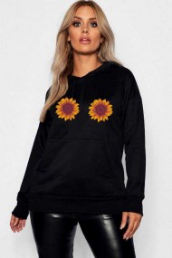 Hanorac dama negru - Sunflower