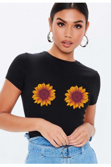 Tricou dama negru - Sunflower
