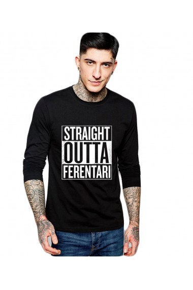 Bluza barbati neagra - Straight Outta Ferentari