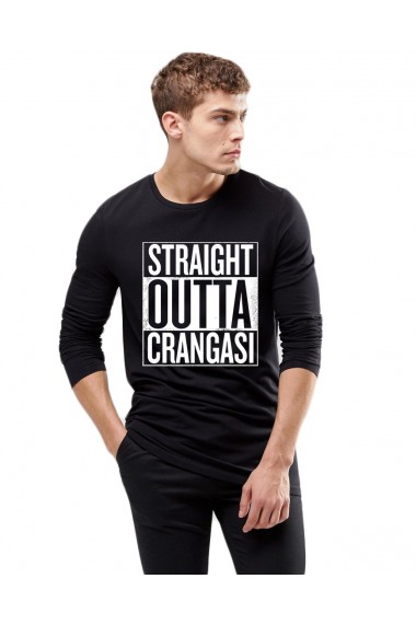 Bluza barbati neagra - Straight Outta Crangasi