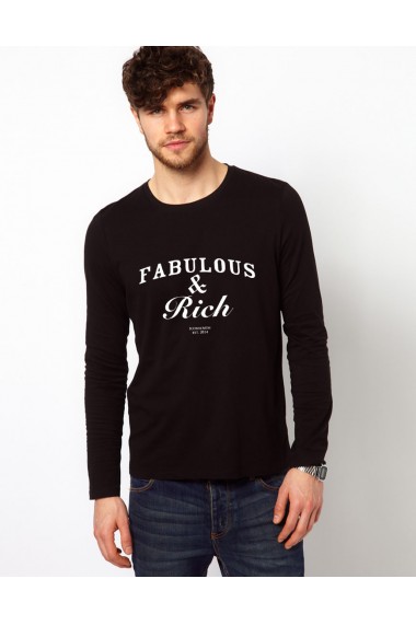Bluza neagra barbati Fabulous & Rich