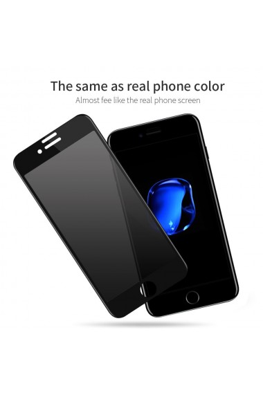 Folie de protectie iPhone 8 Plus Sticla Securizata 3D Acoperire 100% 0 2mm Geam Balistic - Neagra