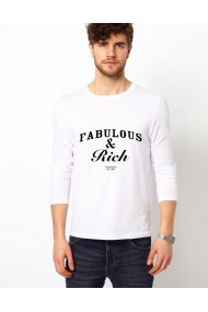 Bluza alba barbati Fabulous & Rich