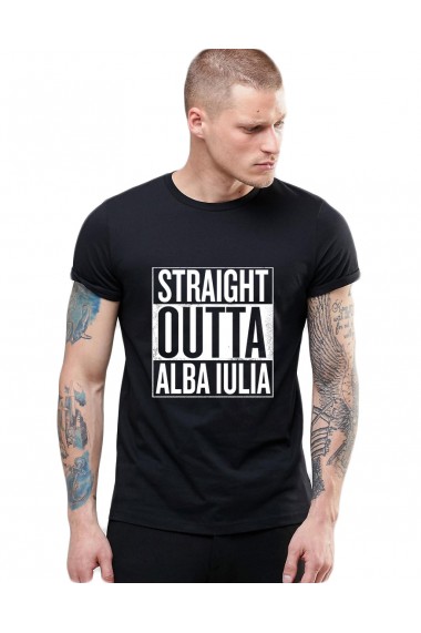Tricou negru barbati - Straight Outta Alba Iulia