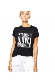 Tricou dama negru - Straight Outta Harghita