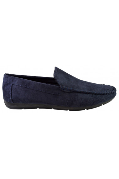 Mocasini Barbatesti Bleumarin Piele Intoarsa Corner