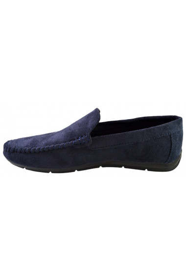 Mocasini Barbatesti Bleumarin Piele Intoarsa Corner