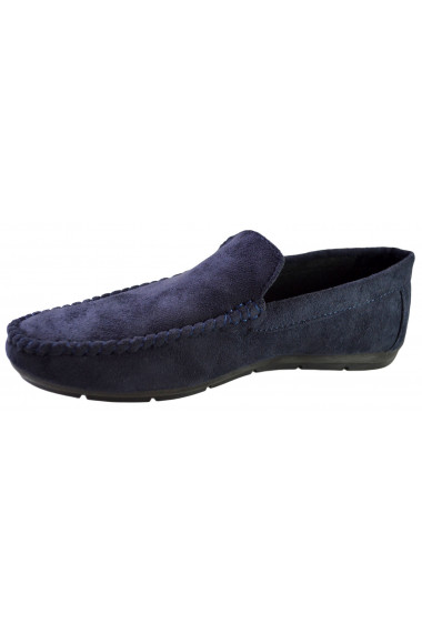 Mocasini Barbatesti Bleumarin Piele Intoarsa Corner