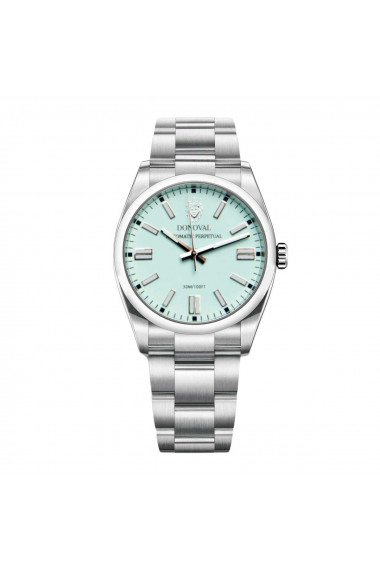 Ceas Donoval Light Turquoise Automatic Perpetual DL0001