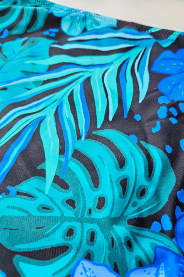 Costum de baie doua piese marime mare imprimeu floral multicolor Aqua Palm