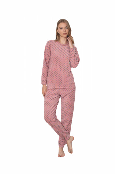 Pijama cocolino dama soft polar imprimeu modern corai 501