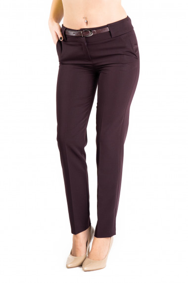 Pantaloni Dama Office Grena Sienna -Premium