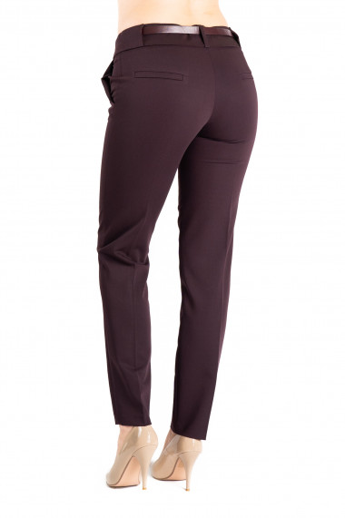 Pantaloni Dama Office Grena Sienna -Premium