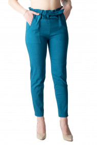 Pantaloni Dama Cu Cordon In Talie Albastru Dylan