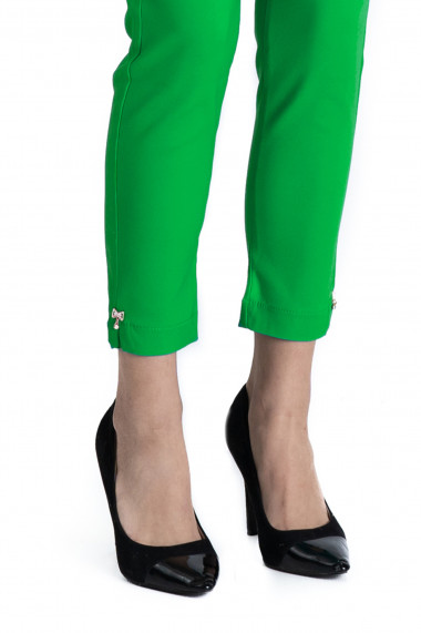 Pantaloni Alyssa Verde Eleganti Marime Mare