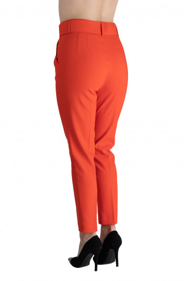 Pantaloni Dama Eleganti Portocaliu Carol Premium