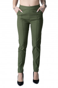 Pantaloni Dama Confortabili Marime Mare Jessica Kaki
