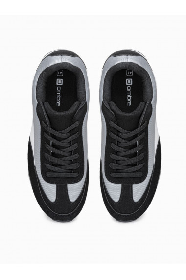 Pantofi sporti sport casual barbati T349 - negru