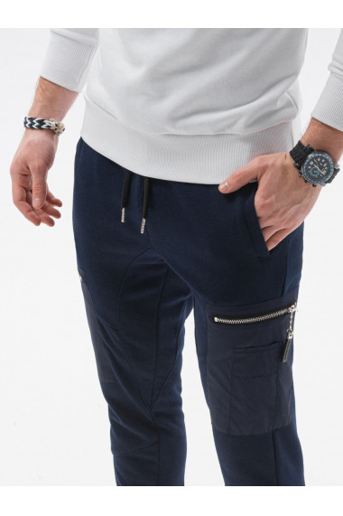 Pantaloni sport pentru barbati P917 - bleumarin
