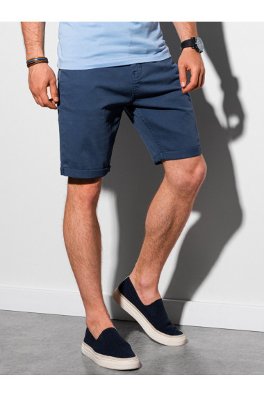 Pantaloni casual scurti barbati W303 - albastru