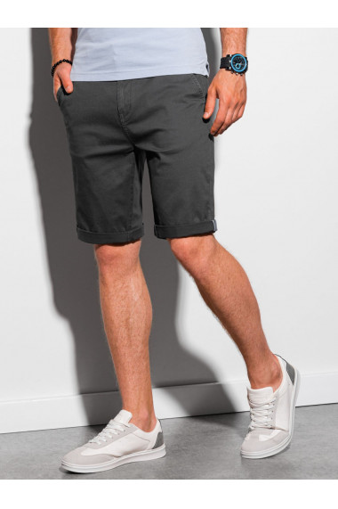 Pantaloni casual scurti barbati W243 - negru