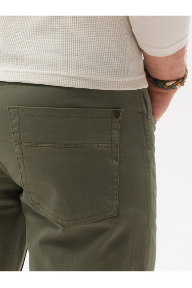 Pantaloni chino barbati P1059 - masliniu