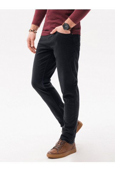 Pantaloni chino barbati P1059 - negru