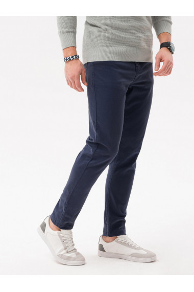 Pantaloni chino barbati P1059 - bleumarin