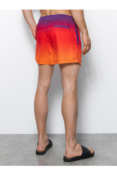 Pantaloni scurti de inot barbati W318 - portocaliu/violet