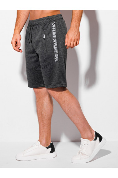 Pantaloni scurti barbati W378 - gri-inchis