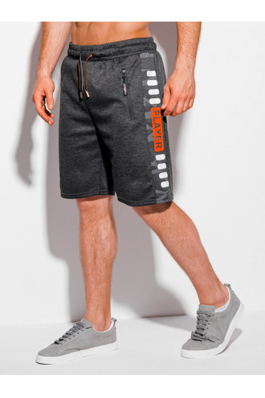 Pantaloni scurti barbati W381 - gri-inchis