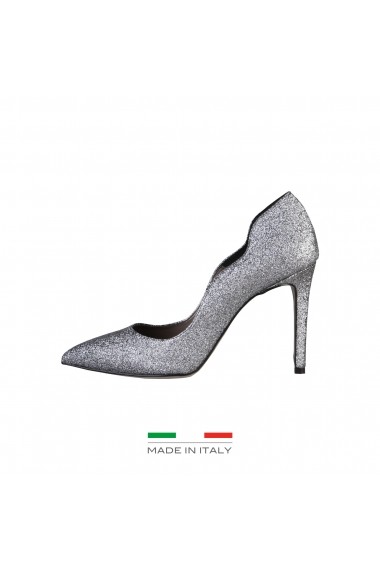 Pantofi cu toc Made in Italia FRANCESCA GRIGIO Argintiu