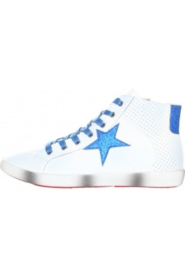 Pantofi sport Ana Lublin cu siret albastru si aspect uzat