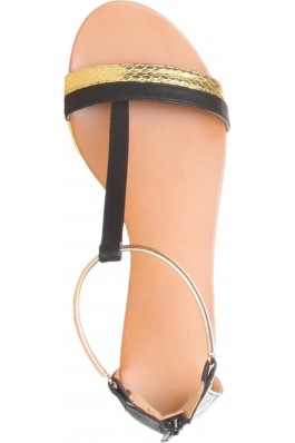 Sandale Ana Lublin negru-auriu