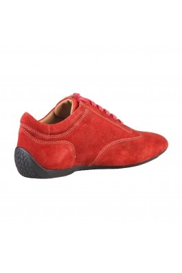 Pantofi sport Sparco IMOLA rosii din piele naturala