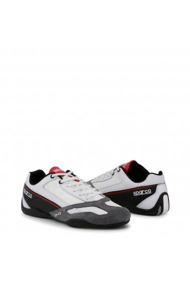 Pantofi sport Sparco SP-F3_WHITE-GREY-ORANGE Alb
