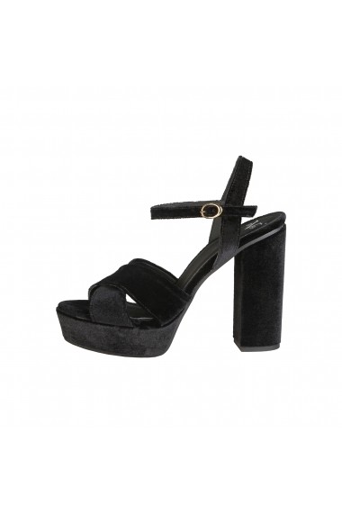 Sandale cu toc Versace 1969 LOLIE NERO negru
