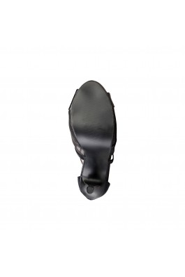 Sandale Jumex negre cu fermoar la spate