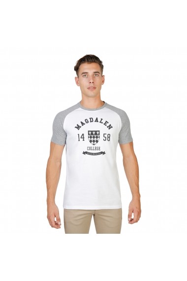 Tricou Oxford University MAGDALEN-RAGLAN-MM-GREY gri