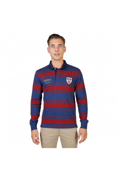 Bluza Polo Oxford University QUEENS-RUGBY-ML-RED rosu