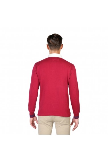 Bluza Polo Oxford University QUEENS-POLO-ML-RED rosu