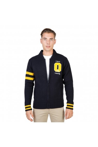 Pulover Oxford University OXFORD_TRICOT-TEDDY-NAVY bleumarin