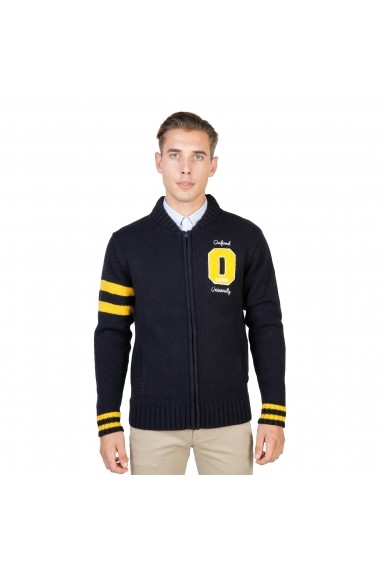 Pulover Oxford University OXFORD_TRICOT-TEDDY-NAVY bleumarin