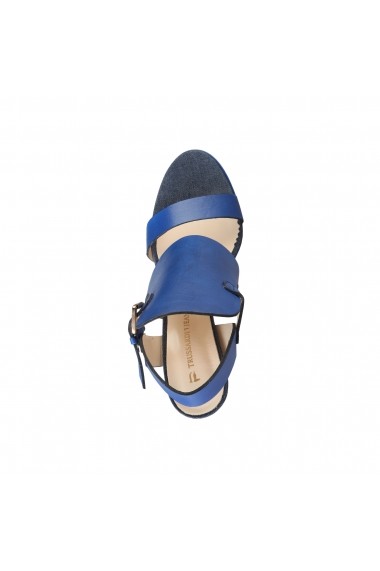 Sandale cu toc Trussardi 79S002 46 BLUETTE albastru